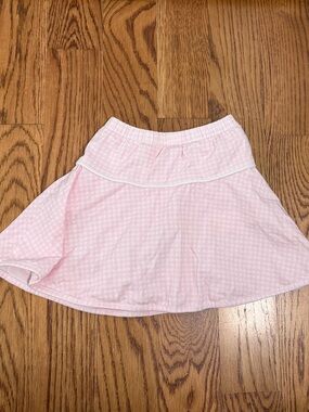 Stitchy Fish Pink Gingham Skirt Size 5 Athletic Play Condition Vacation